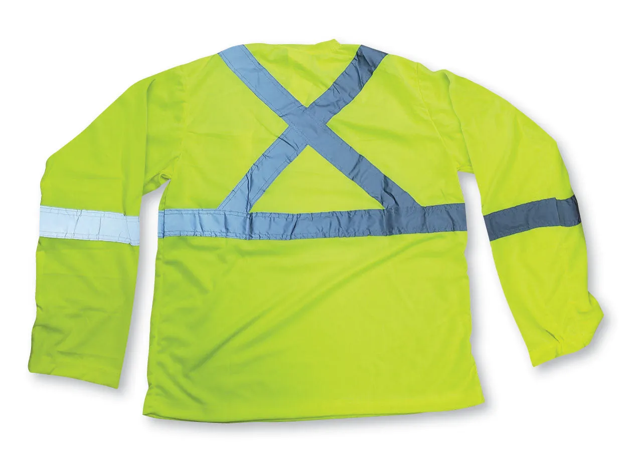100% Soft Polyester Traffic Safety Shirt - Style #6012