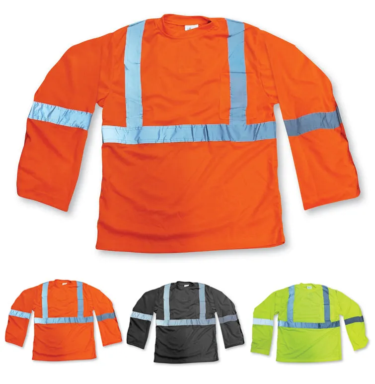 100% Soft Polyester Traffic Safety Shirt - Style #6012