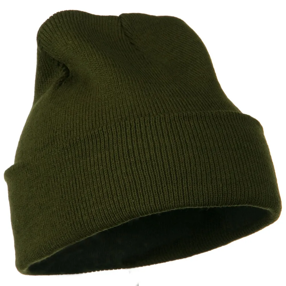 12 Inch Long Knitted Beanie