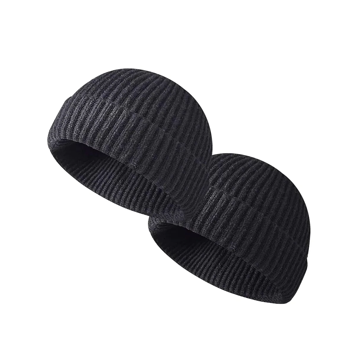 2  in 1 Pack Beanies Rolled Up Watch Cap