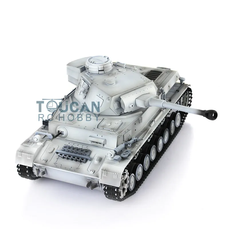 2.4G Henglong 1/16 Scale RC Tank 3859 Plastic German Panzer IV F2 RTR 7.0 Tank w/ Smoking Gearbox BB Shooting Road Wheels Tracks