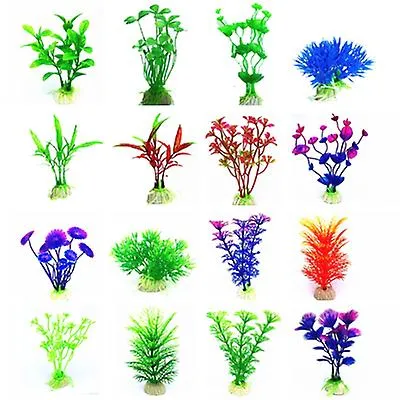 2Pcs C Aquarium Tank Decoration Simulation Aquatic Plants Aquarium Landscape Set False Aquatic Plants Decorative AZ21978