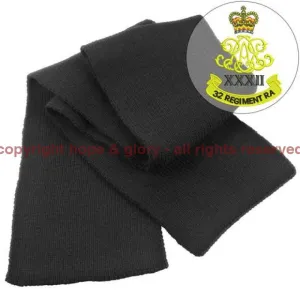 32nd Regiment Royal Artillery Heavy Knit Scarf