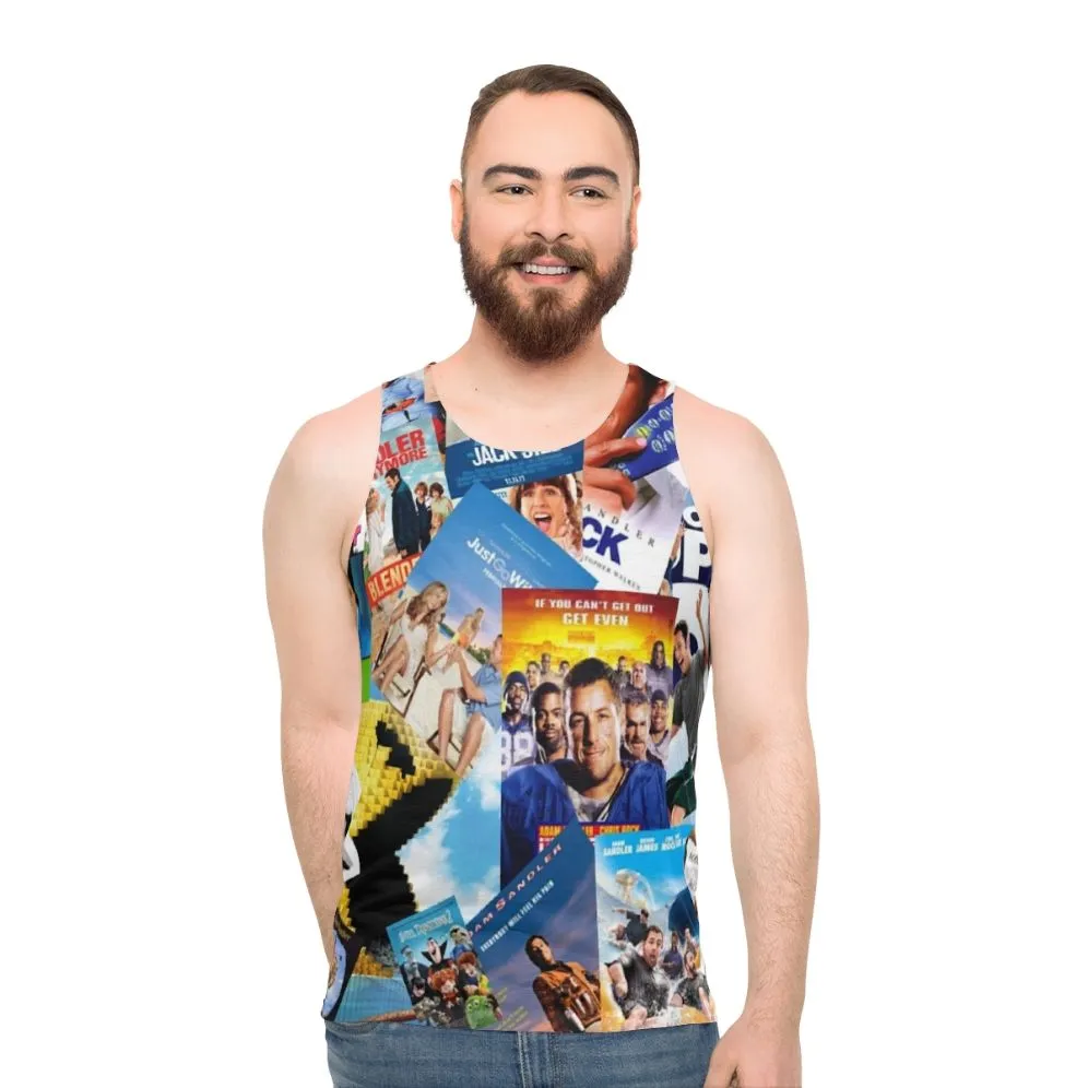 Adam Sandler Pop Culture Collage Unisex Tank Top