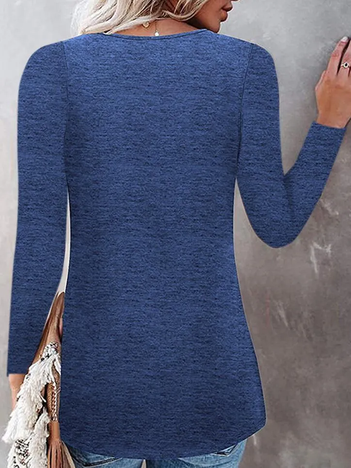 Affordable Lace Long Sleeve Blouse