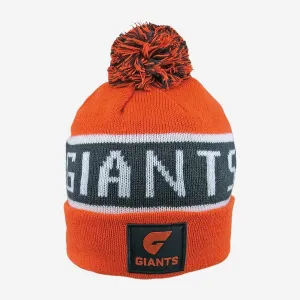 AFL Bar Beanie - Greater Western Sydney Giants - GWS - Winter Hat