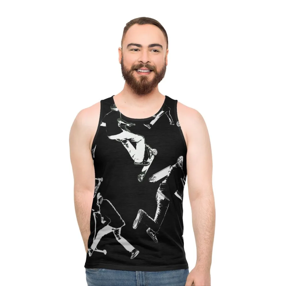 Airtime Stunt Scooter Unisex Tank Top for Sports Enthusiasts