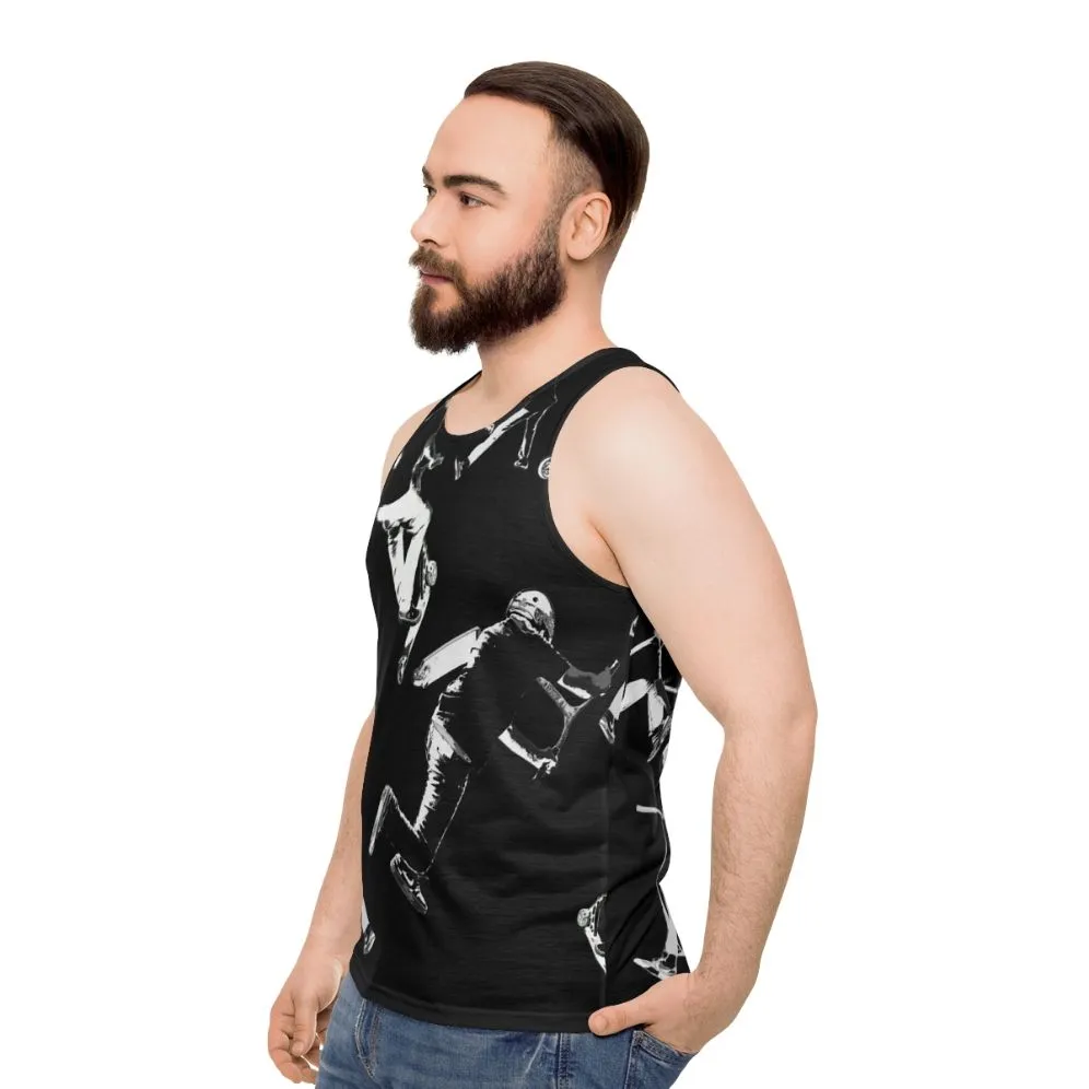 Airtime Stunt Scooter Unisex Tank Top for Sports Enthusiasts