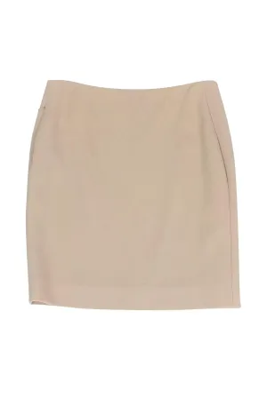 Akris - Nude Textured Pencil Skirt Sz 12