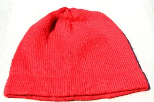 Alpaca Hand Knitted Beanie in Coral