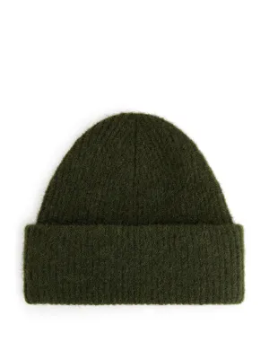 Alpaca-merino blend beanie