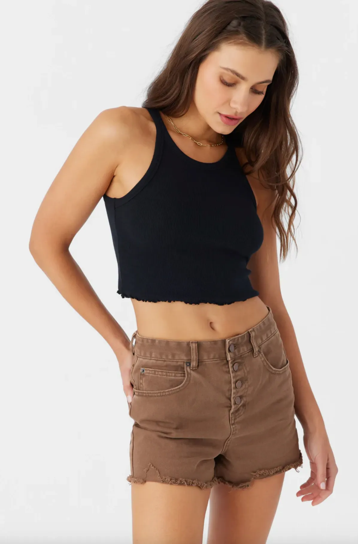 ALYX RIB KNIT TANK TOP (BLK)