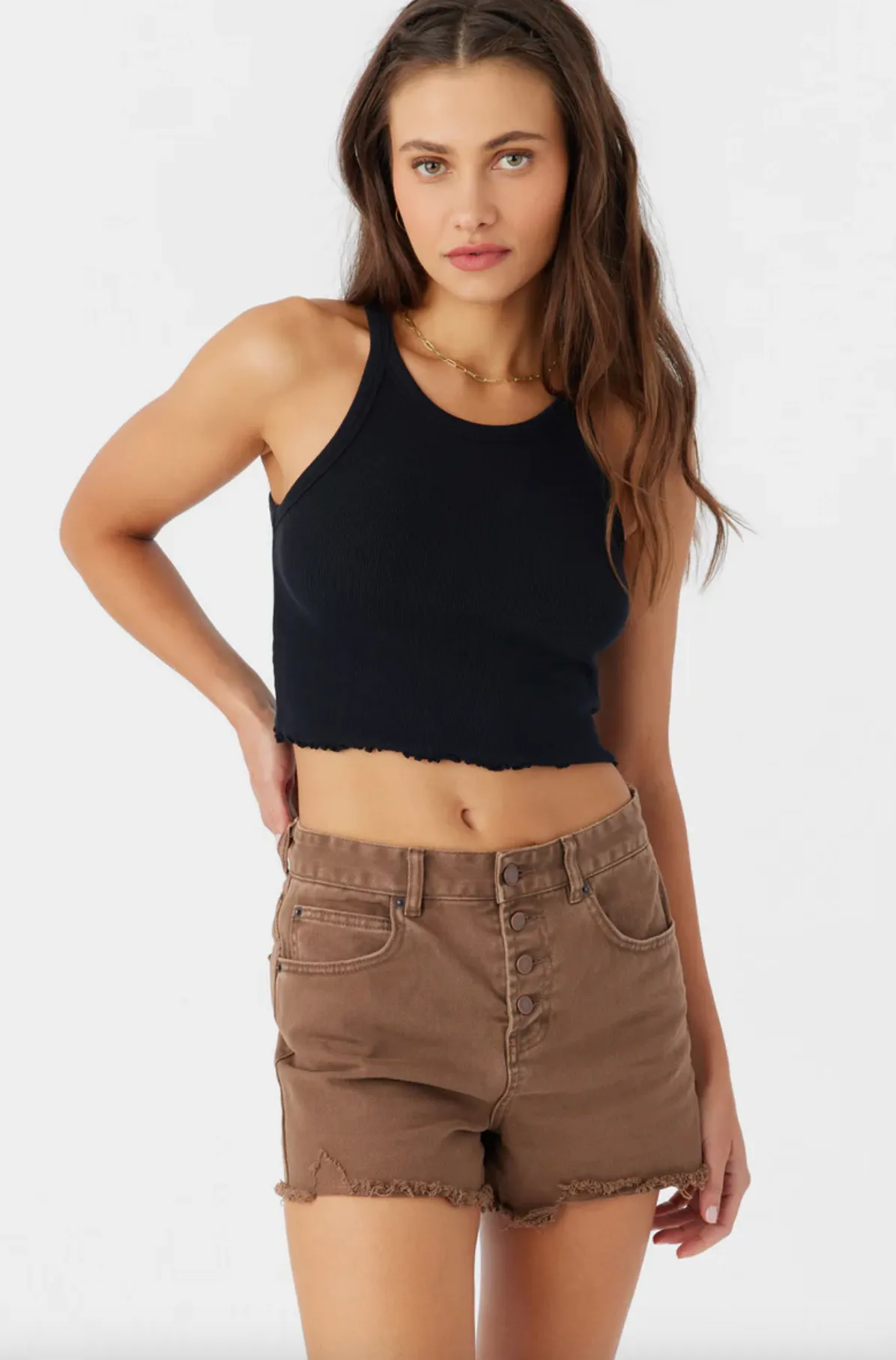 ALYX RIB KNIT TANK TOP (BLK)