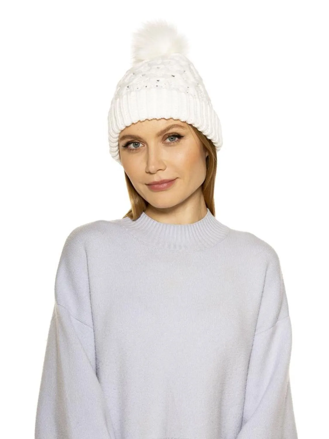 Amanda Cable Knit Beanie