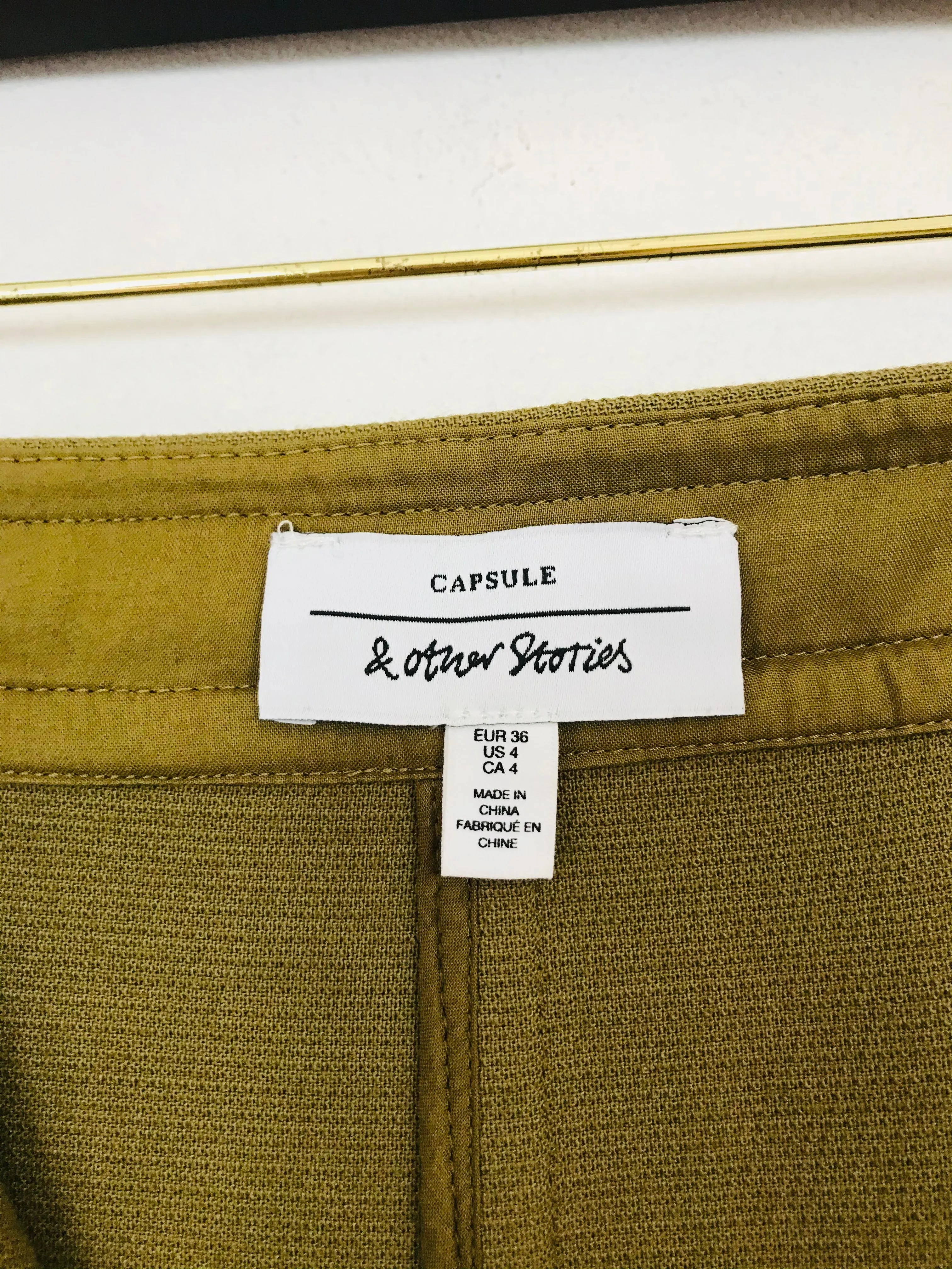& Other Stories Women's Midi Pencil Skirt | US4 UK8 | Green