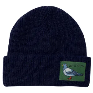 Anti Hero - Lil Pigeon Label Cuff Beanie Navy/Dark Green