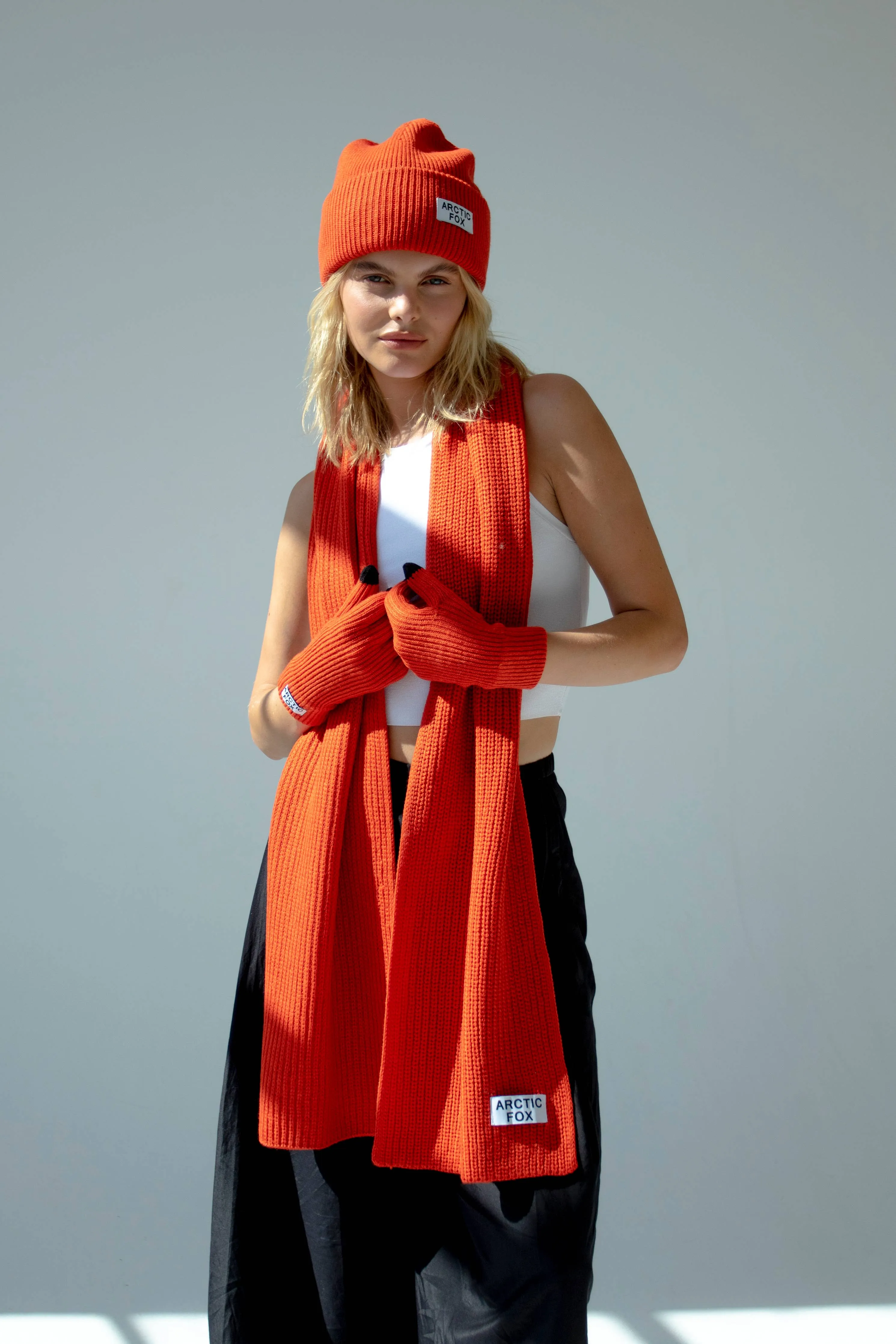 Arctic Fox Beanie - Sunkissed Coral