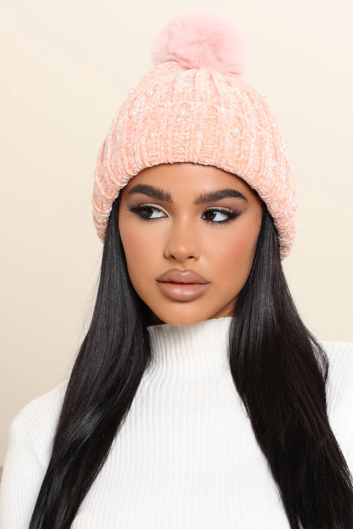 Aspen For The Weekend Beanie - Blush