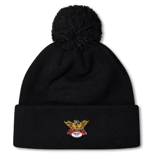 Atlanta Old White Rugby Pom Pom Beanie by Canterbury