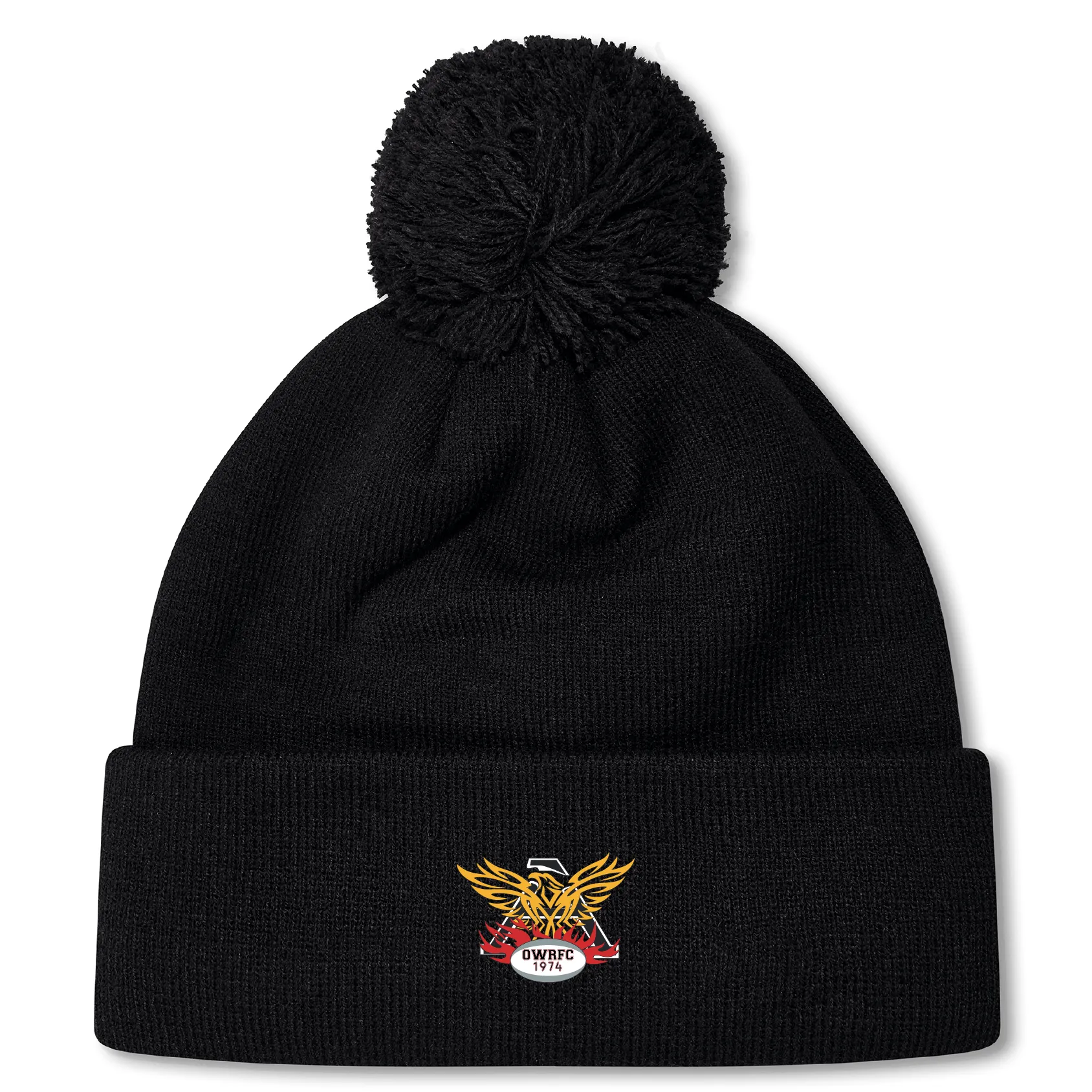 Atlanta Old White Rugby Pom Pom Beanie by Canterbury