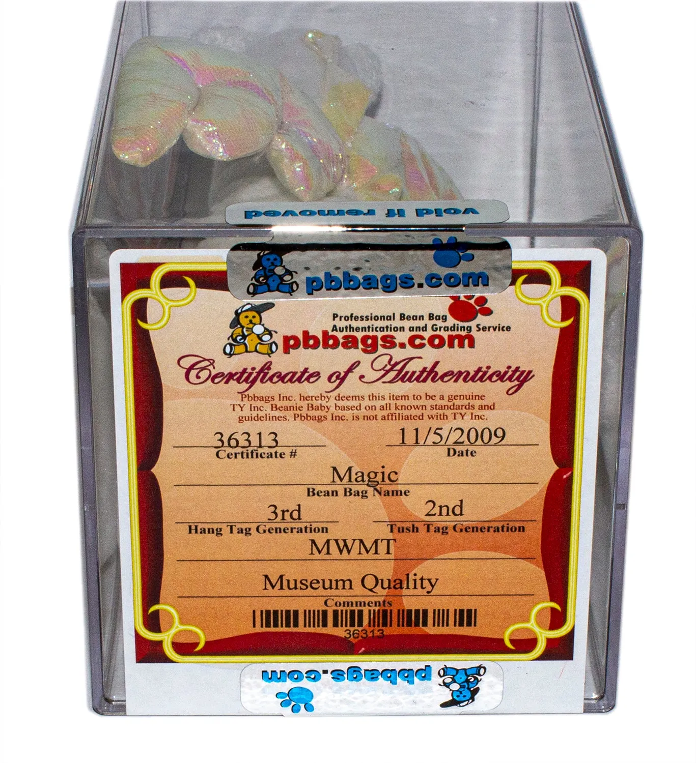 Authenticated Beanie Baby: 3rd Generation Magic the Dragon