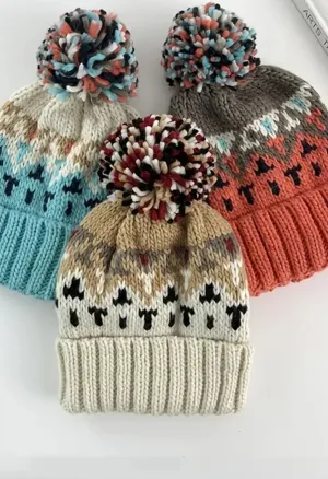Aztec Beanie Çoral