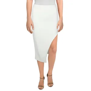B. Darlin Womens Juniors Crepe Side Slit Pencil Skirt