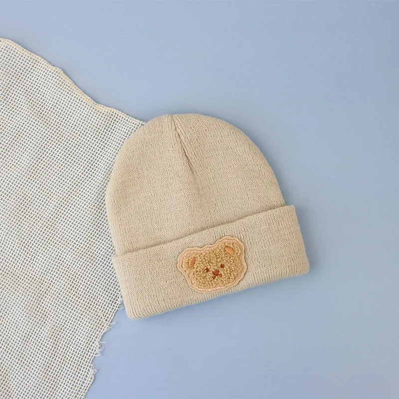 Baby Autumn Winter Beanie / Cute Bear Warm Crochet Hats For 0-3 Year