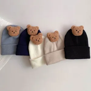 Baby Autumn Winter Beanie / Cute Bear Warm Crochet Hats For 0-3 Year