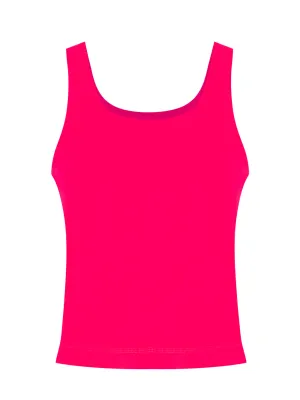 Balance Compression Tank With Built In Bra (Virtual Pink)