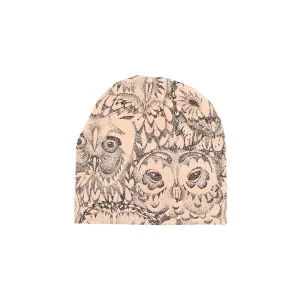 Beanie m/Ugler - Coral, AOP Owl