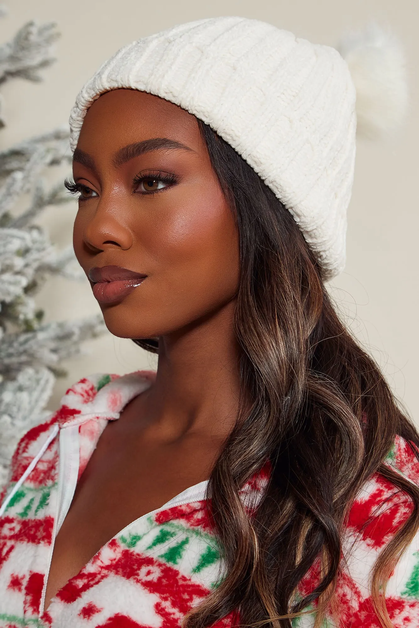 Beary Cute Beanie - Cream