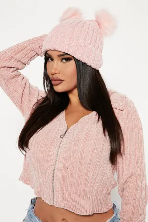 Beary Cute Beanie - Pink