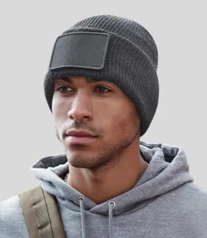 Beechfield Removable Patch Thinsulate™ Beanie | Multicolor | One Size