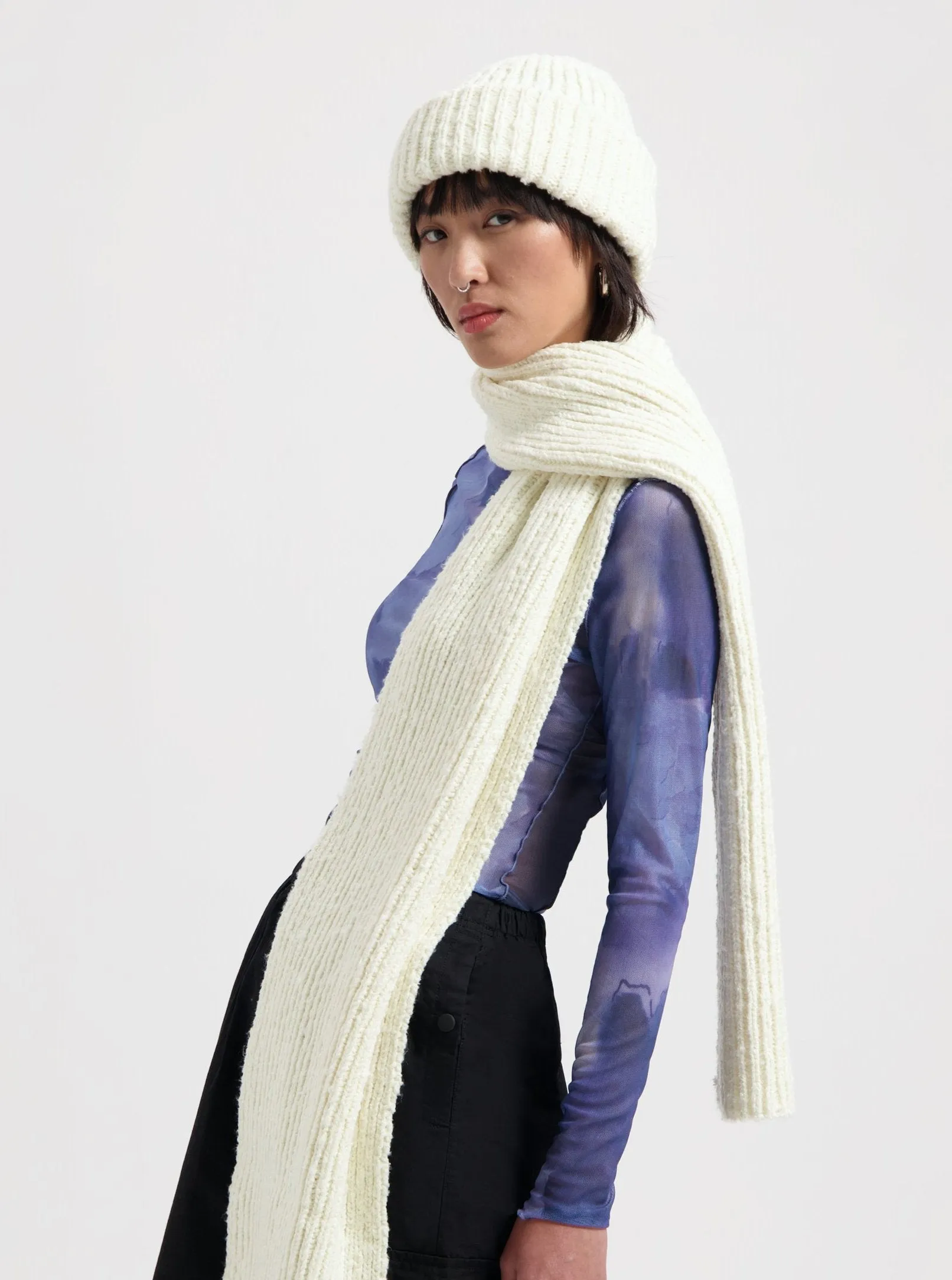 Bibi Boucle Beanie - Off White