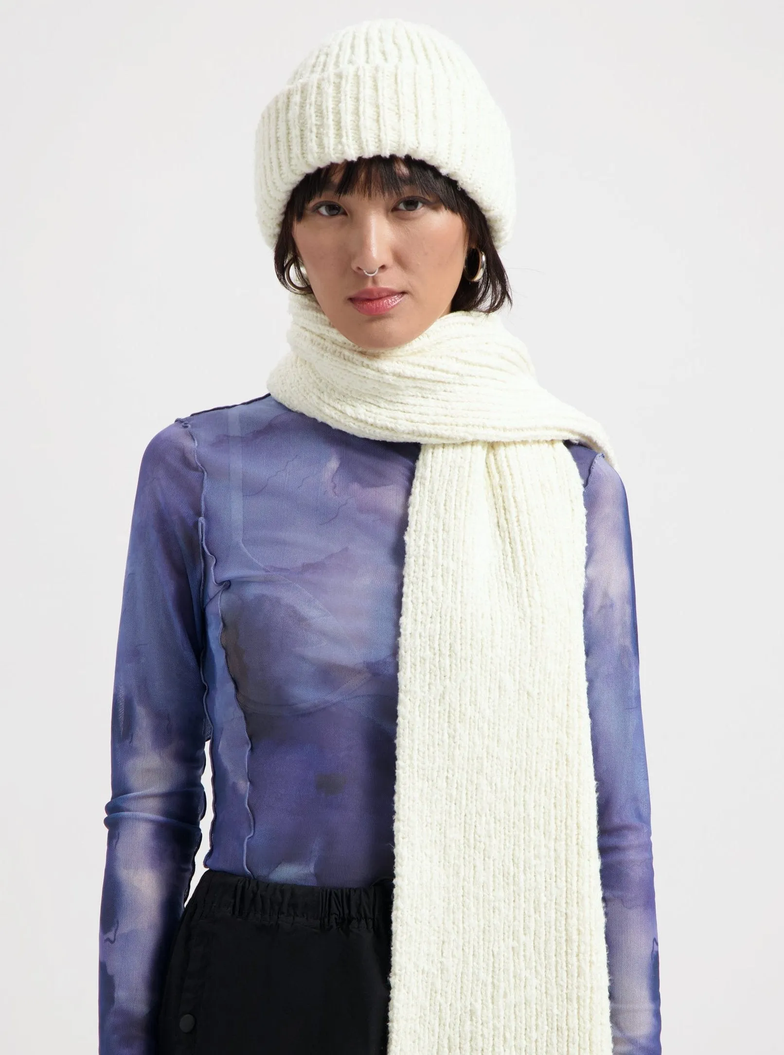 Bibi Boucle Beanie - Off White