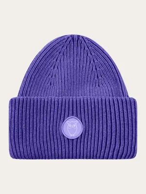 Big rib beanie - Deep Purple