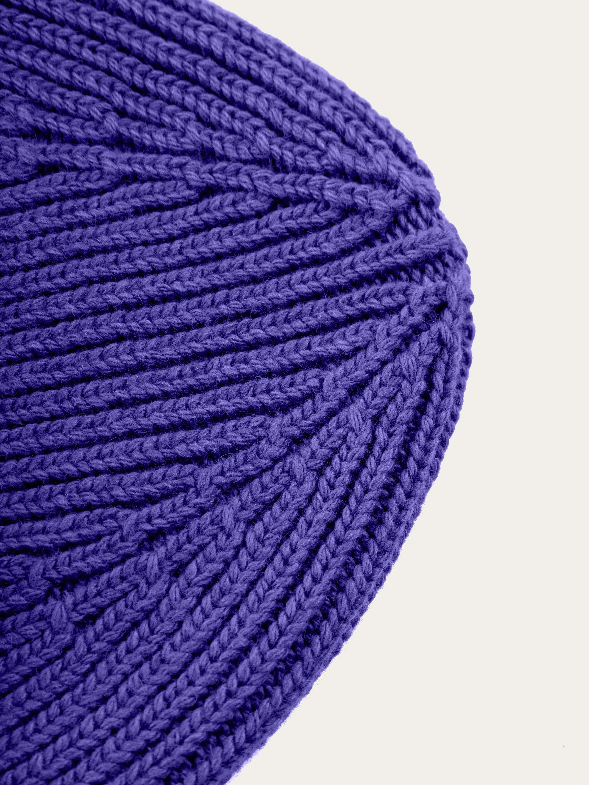 Big rib beanie - Deep Purple