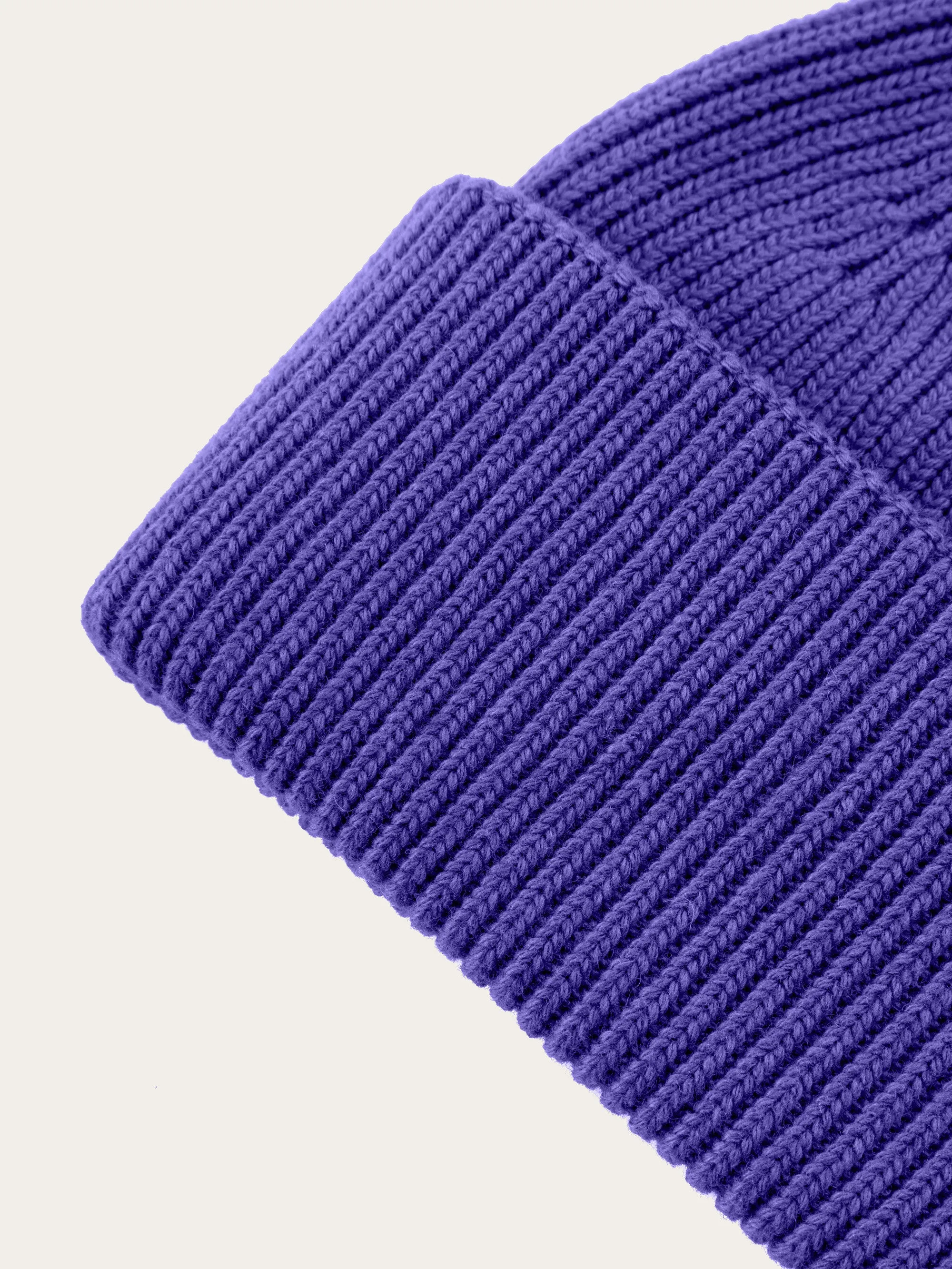 Big rib beanie - Deep Purple