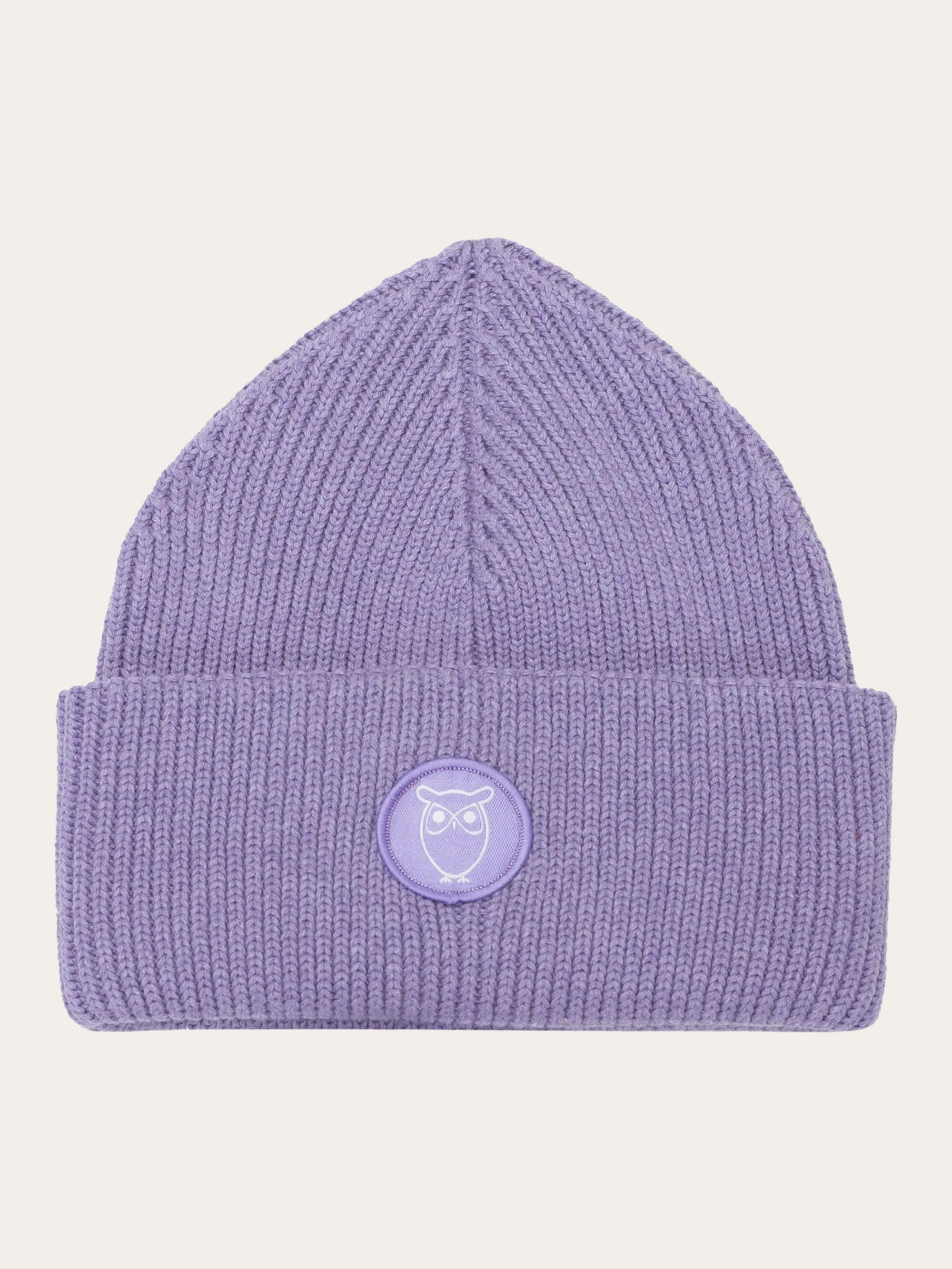 Big rib beanie - Violet Tulip