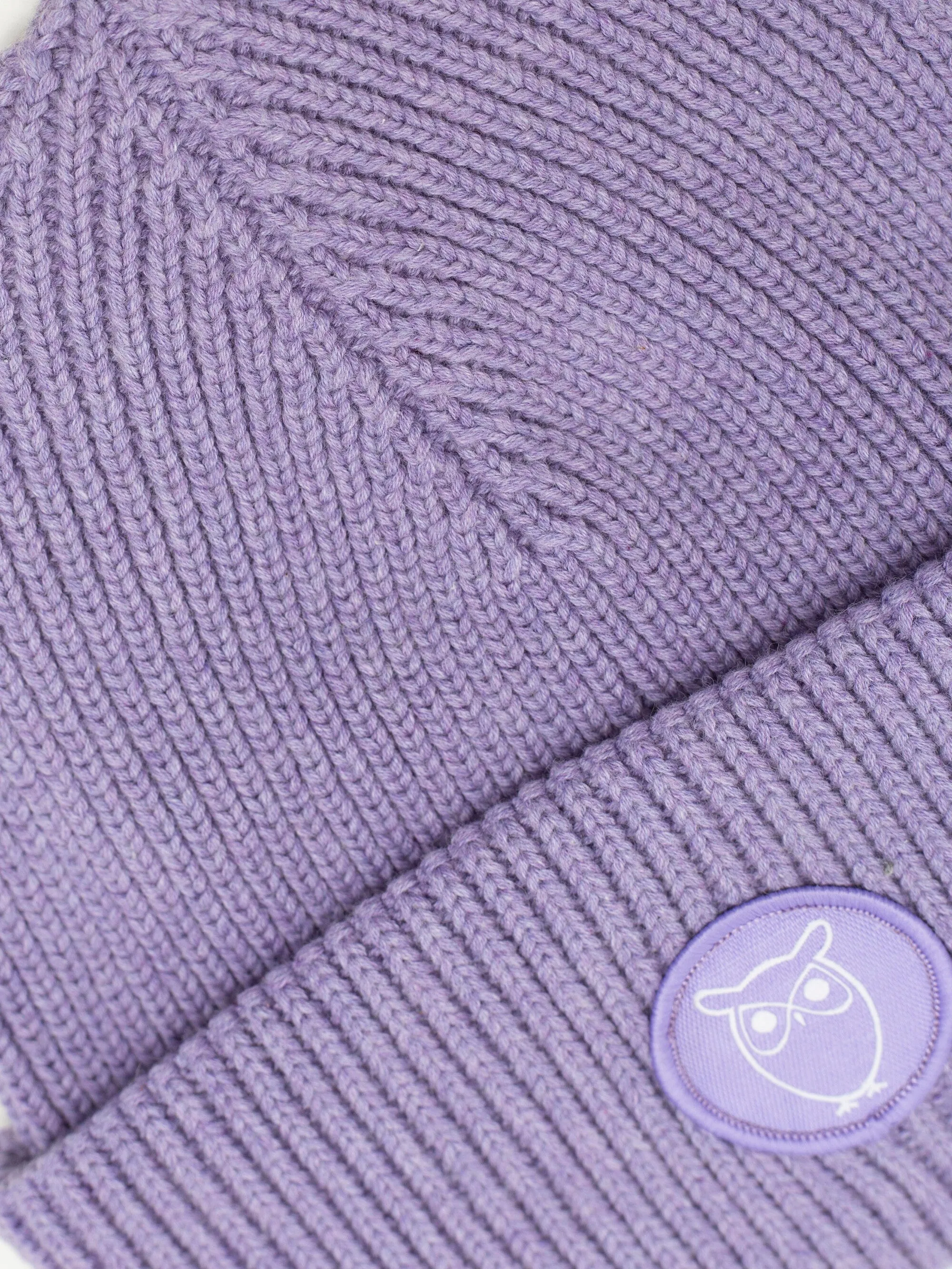 Big rib beanie - Violet Tulip