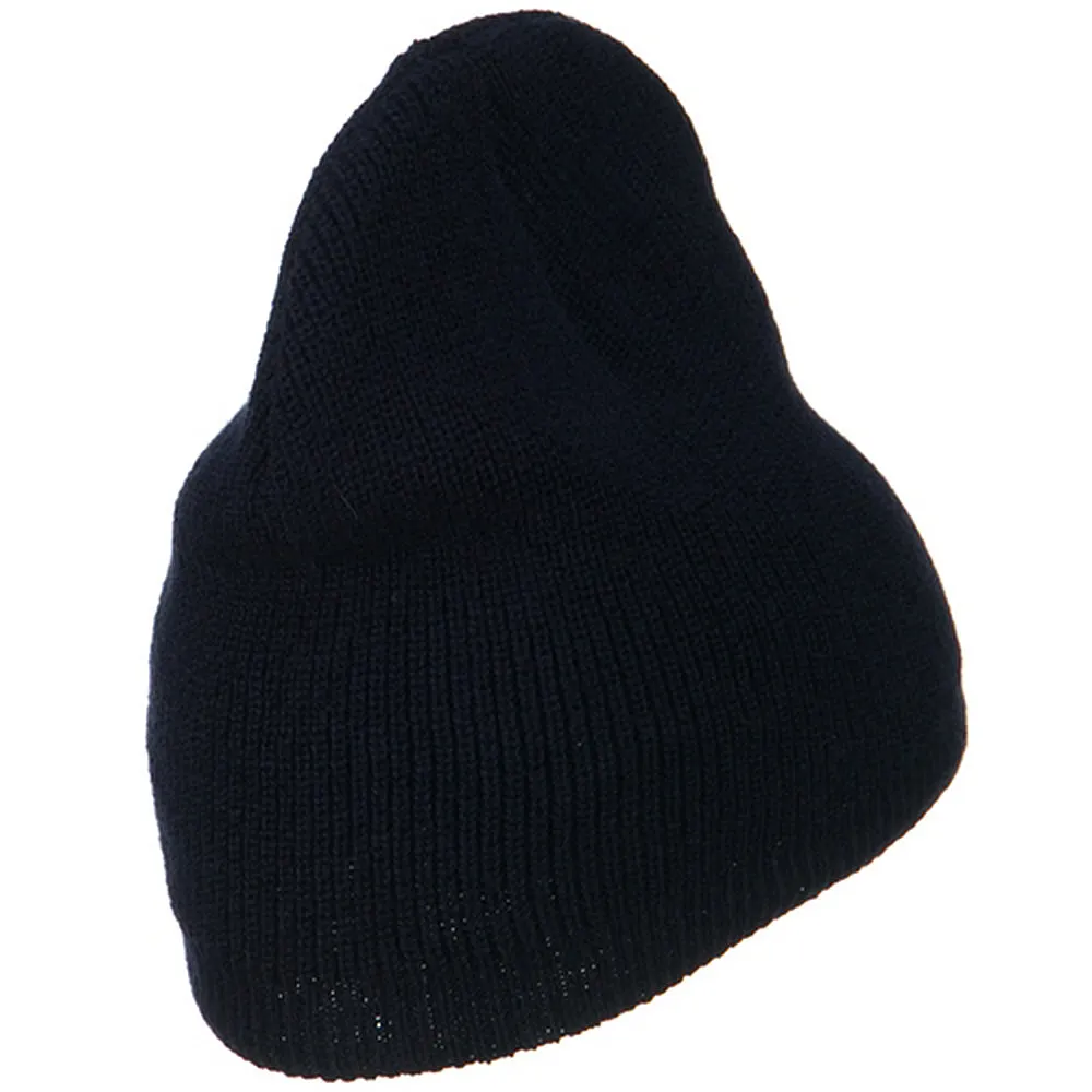 Big Size Rib Beanie with Bottom Band