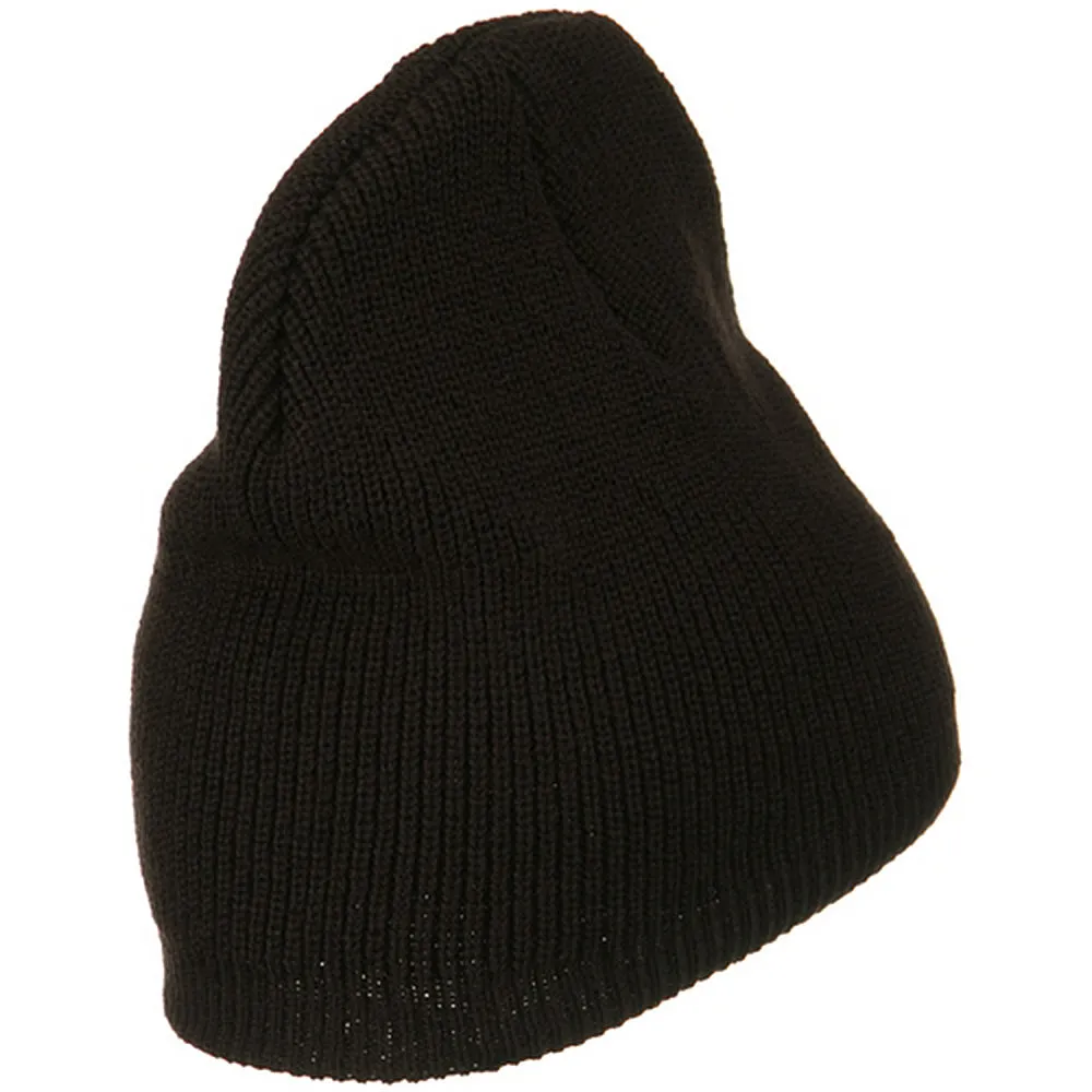 Big Size Rib Beanie with Bottom Band