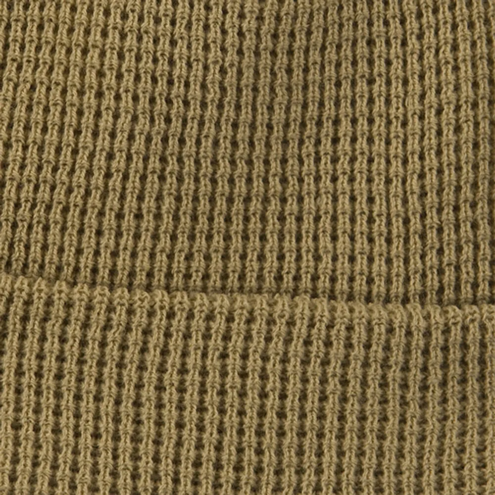 Big Stretch Waffle Stitch Cuff Beanie