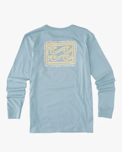 Billabong Boys Crayon Wave Long Sleeve T-Shirt