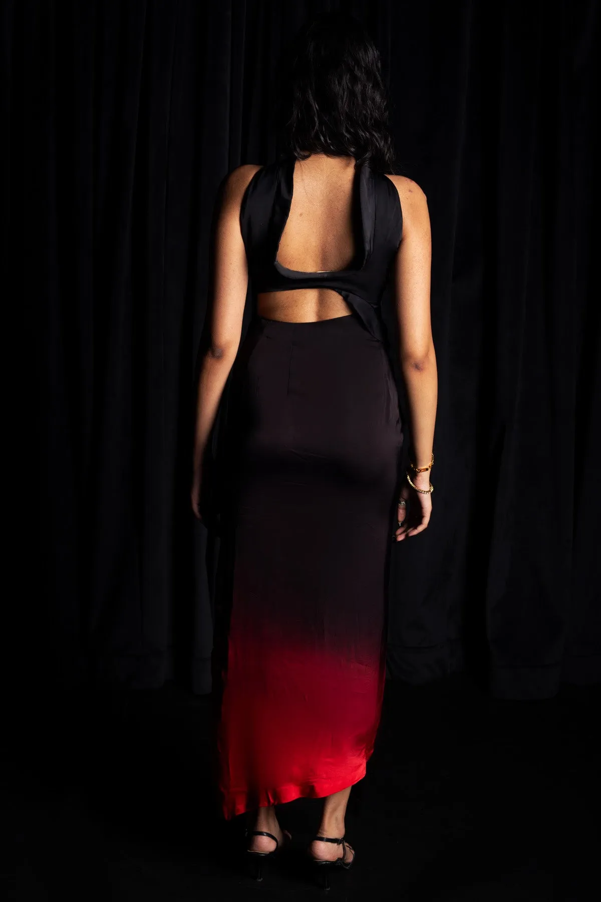 Black & Red Pencil Skirt
