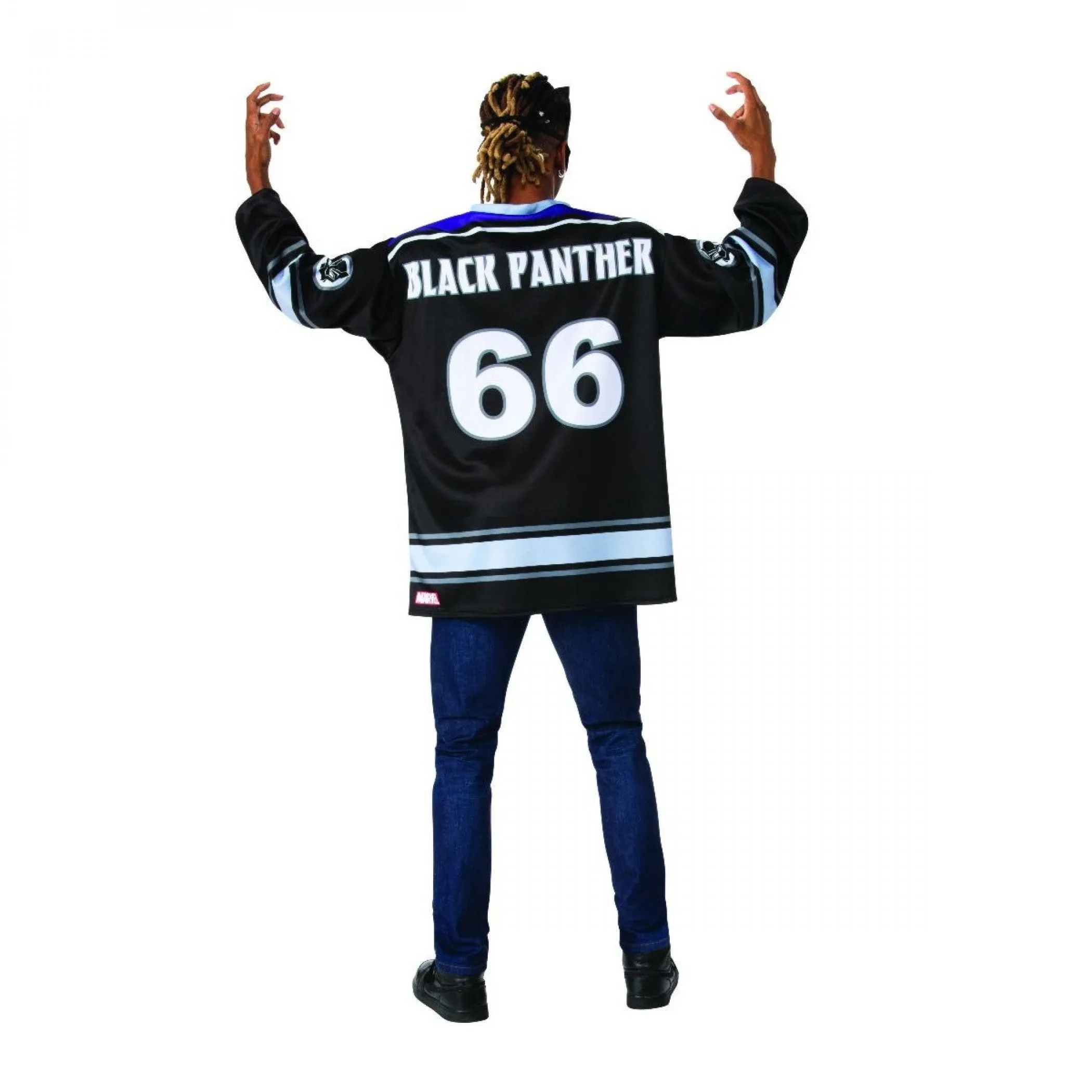 Black Panther Hockey Jersey and Mask