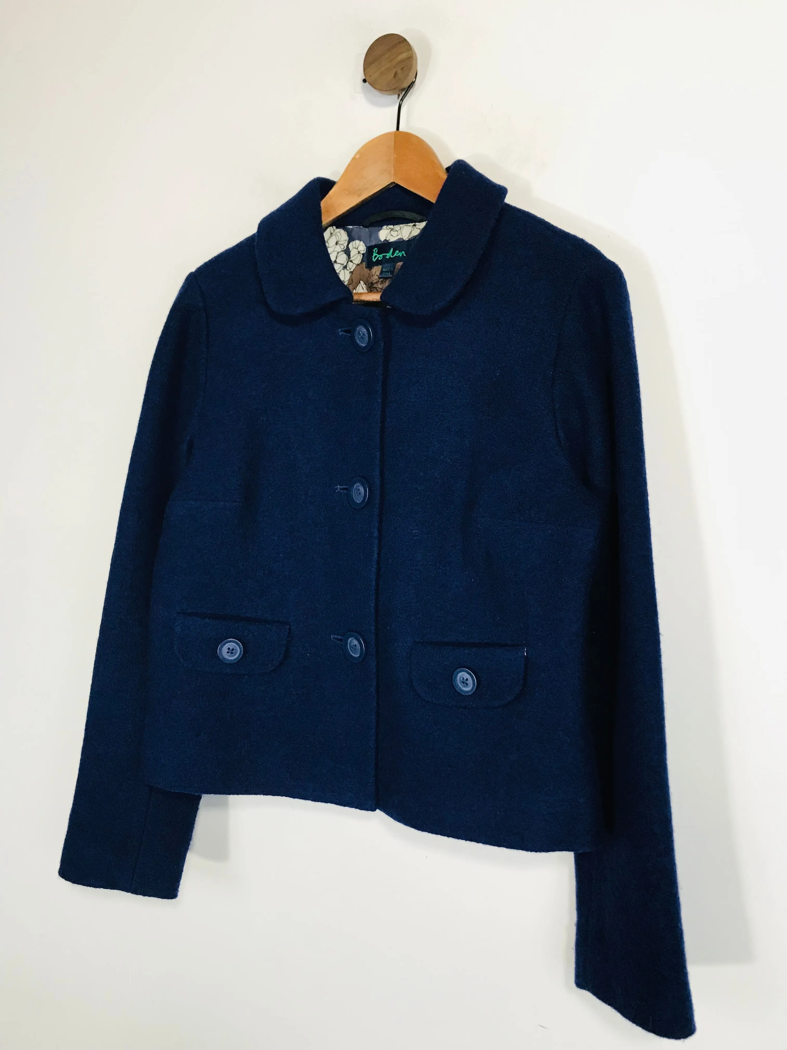 Boden Women's Wool Peacoat Coat | UK16 | Blue