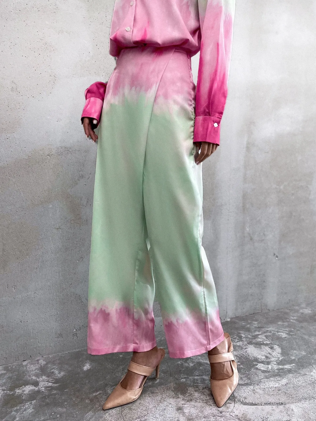 Boho Ombre High Waist Long Women Pants