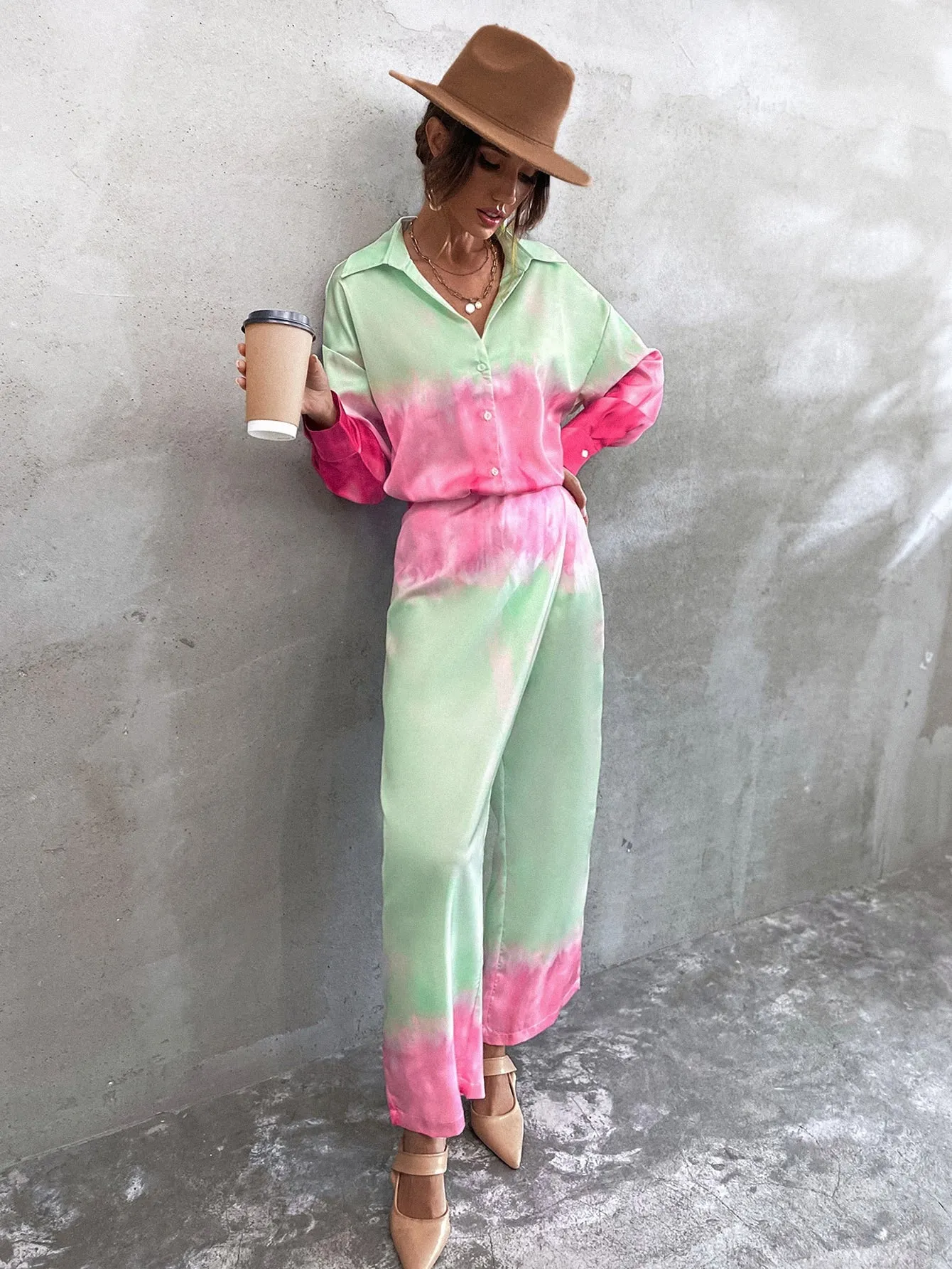 Boho Ombre High Waist Long Women Pants